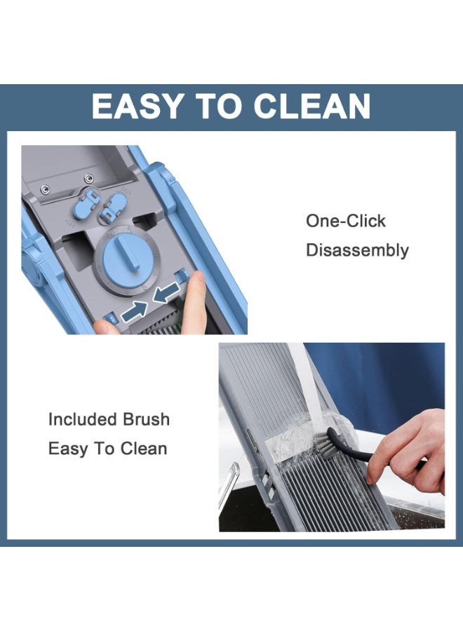 رفع مستوى شرائح ماندولين الآمنة بلس، شرائح البطاطا القابلة للتعديل، طعام قطع الخضروات مقسم طريقة العرض، مقطع البطاطس المقلي، ديكر الخضروات هدايا أدوات تقطيع المطبخ، مقسم طريقة العرض بالمطبخ، قاطع خضروات و قاطع خضروات و قاطع خضروات - Image 2