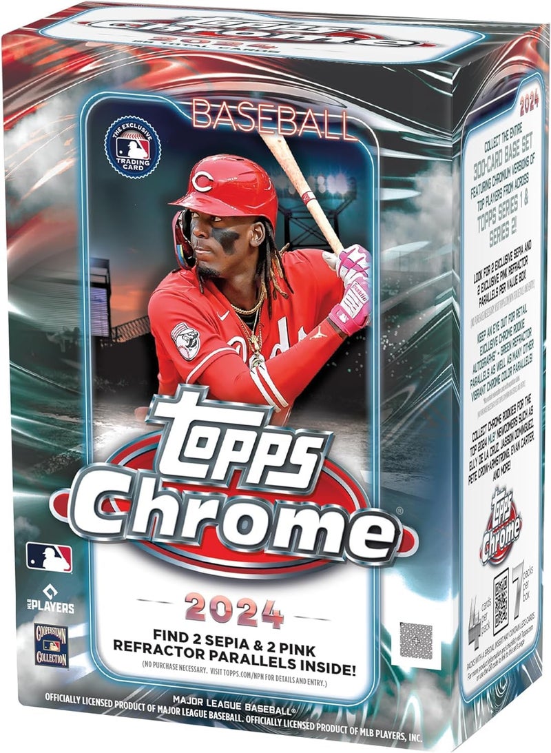 Topps 2024 Topps Chrome Baseball Blaster Box, Medium - Image 1