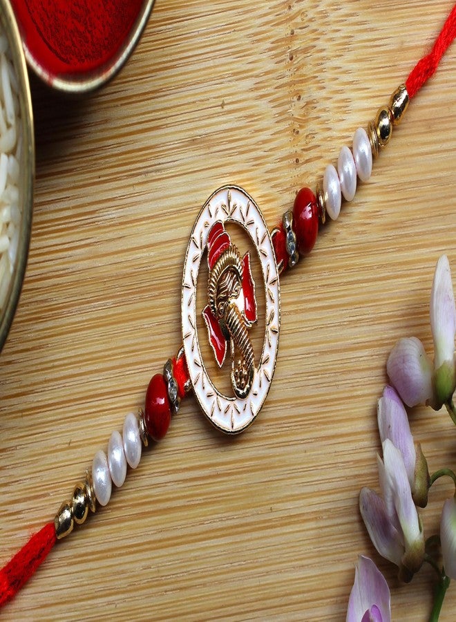 BANDHAN Ganapati Rakhi With Intricate Meenakari Work | simple rakhi, raksha rakhi - Image 4