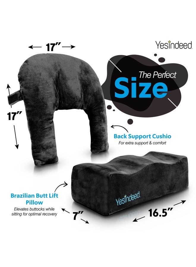 YESINDEED Brazilian Butt Lift Pillow Back Support Cushion Dr Approved BBL Foam Pillow with Carrying Bag for Post Surgery Recovery Comfortable and Firm Cushions Set - Image 4