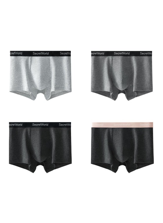 Secretworld Men's Underwear, 100% Pure Cotton Genuine Product, High-end Anti-chafing Moisture-wicking Boxer Briefs For Large Sizes