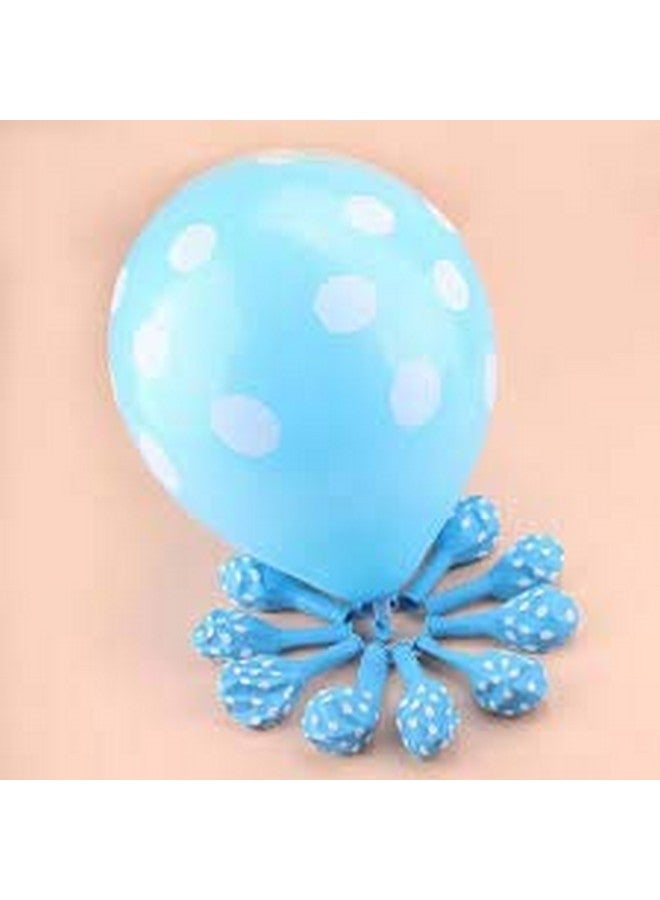 Sky Blue 12 Inches Pack of 30 Polka Dot Balloon for Theme Party, Birthday, Anniversary, Baby Shower and Party Decorations