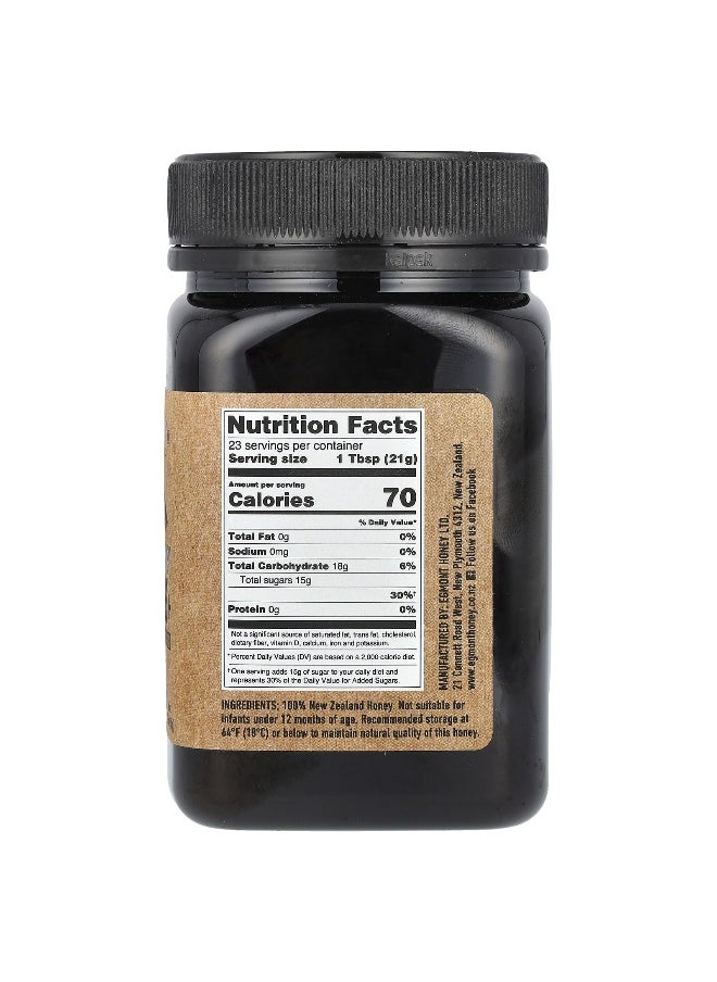 EGMONT HONEY Egmont Honey, Manuka Honey, Raw And Unpasteurized, UMF 10+, MGO 263+, 17.6 oz (500 g)  - Image 2