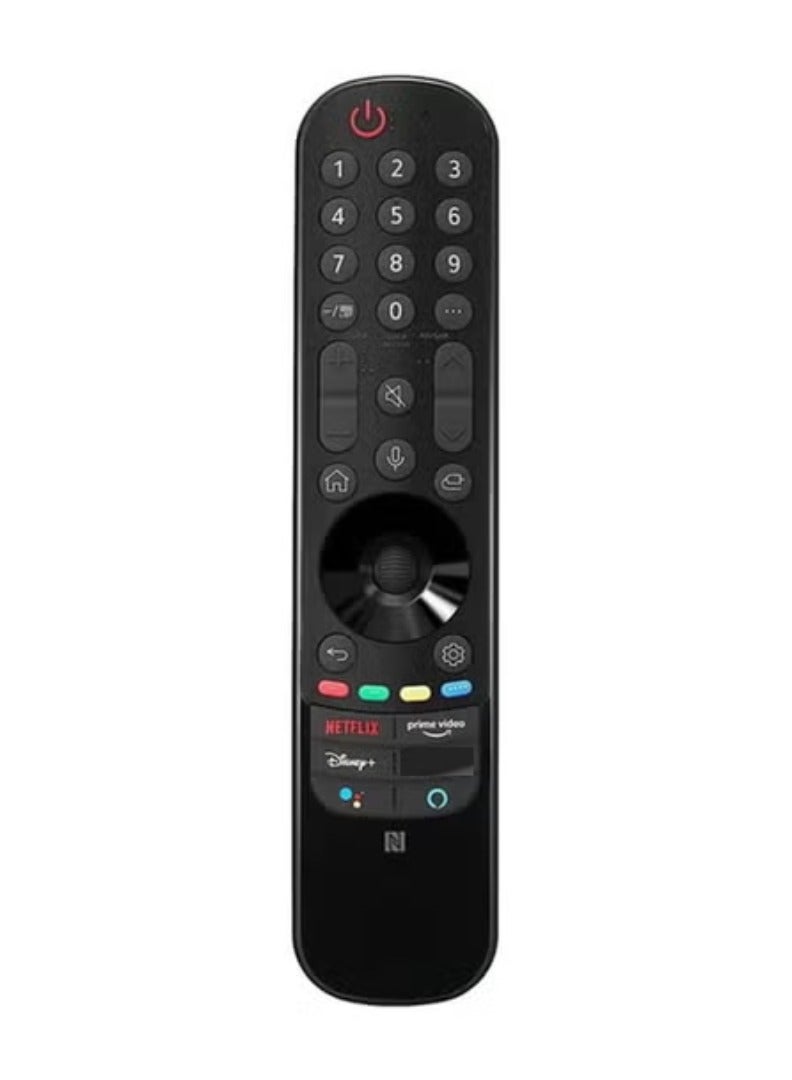 AN-MR21GC Magic Remote Control (2021 Model) with NFC & Voice Command, Compatible with OLED, LED, and Smart TVs – Ergonomic Design with Smart Pointer, Universal Control for Seamless TV Navigation and Quick Access – Black - Image 1