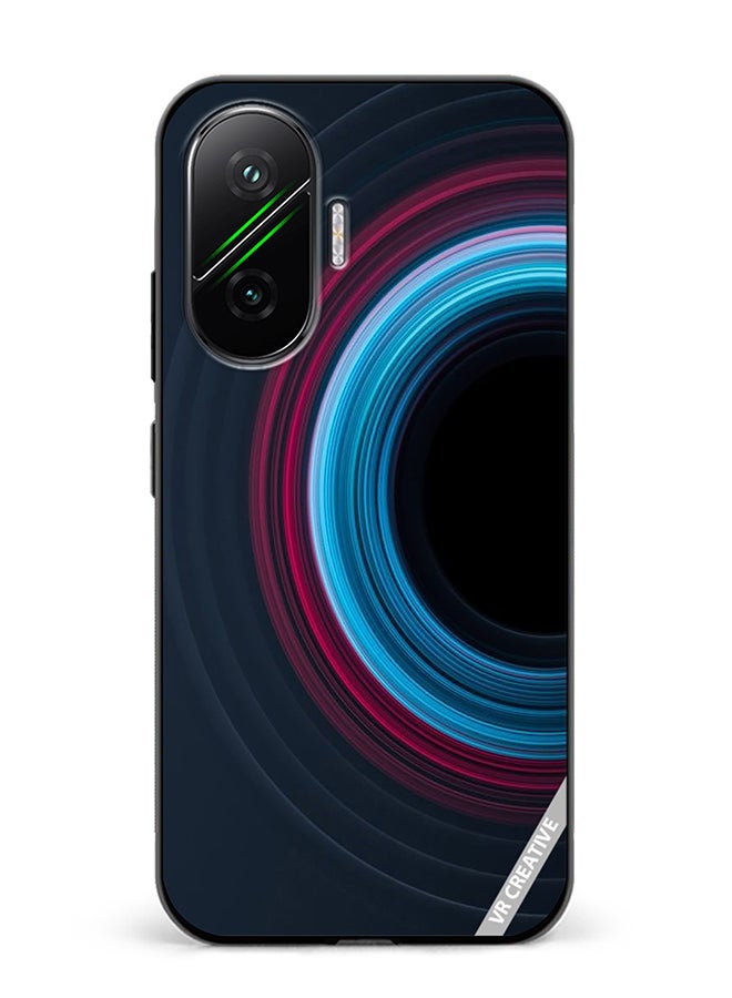 Protective Case Cover For Xiaomi Poco F7 Abstract Design Multicolour