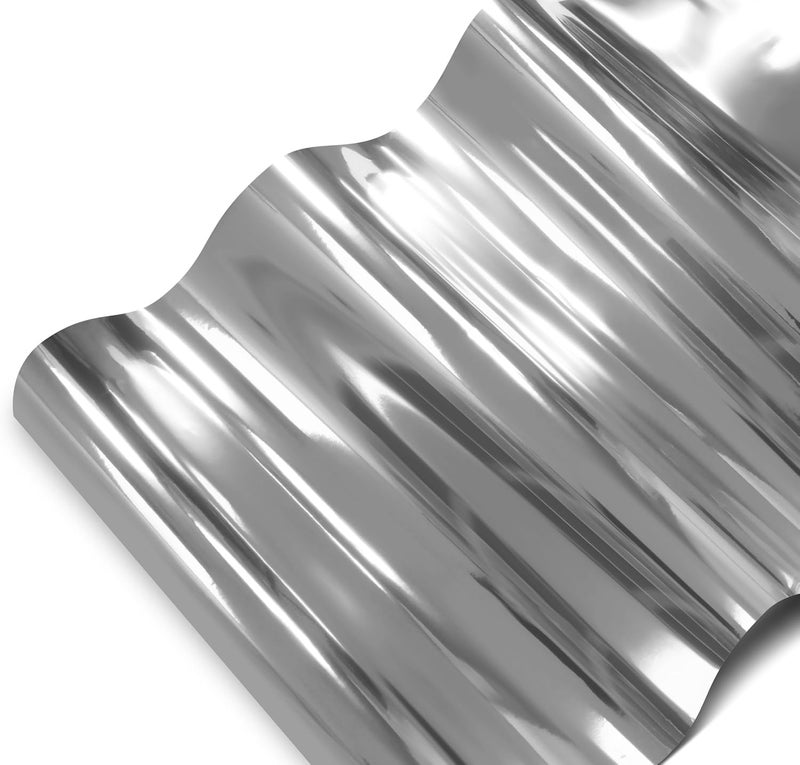 VViViD Silver Mirror Chrome Self-Adhesive Vinyl Wrap Decal Film (1/2ft x 5ft) - Image 2