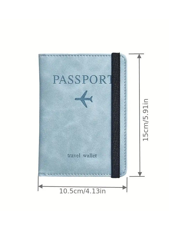 QUALITY RFID-Blocking Passport Holder – Slim PU Leather Premium Quality Travel Wallet with Card Slots & Ticket Pocket – Secure Travel Document Organizer for Men & Women - Image 2