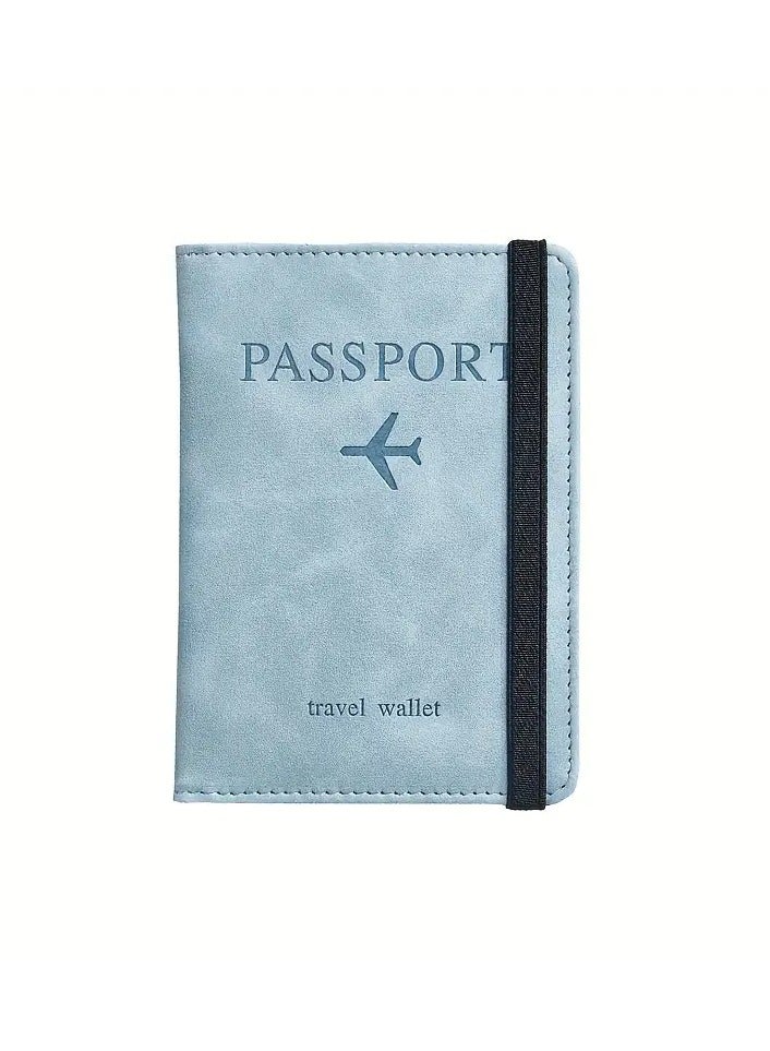 QUALITY RFID-Blocking Passport Holder – Slim PU Leather Premium Quality Travel Wallet with Card Slots & Ticket Pocket – Secure Travel Document Organizer for Men & Women - Image 4