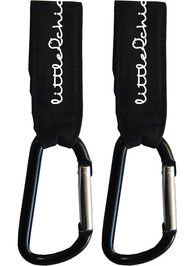 Little Chicks Stroller Hooks Clip Carabiner - Purse and Bag Hanger - 2 Pack - Model CK095 - Image 1