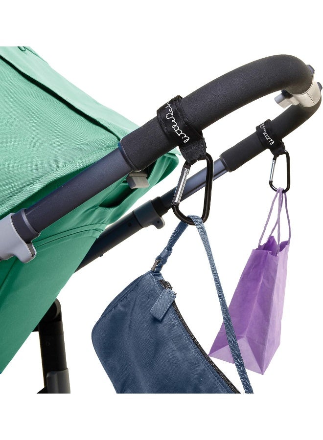 Little Chicks Stroller Hooks Clip Carabiner - Purse and Bag Hanger - 2 Pack - Model CK095 - Image 4