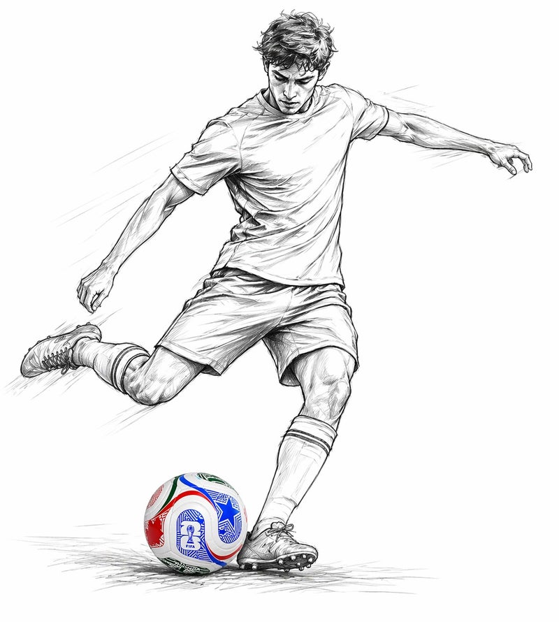 FIFA World Cup New Design Training Football Size 5 – Indoor & Outdoor Soccer Training Ball for Playground & Professional Practice - Image 2