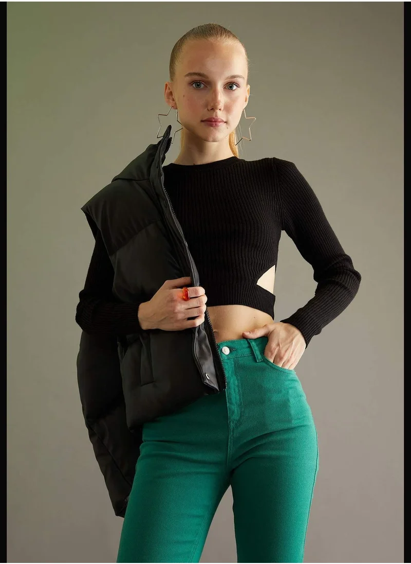 DeFacto Faux Leather Outer Wear Vest