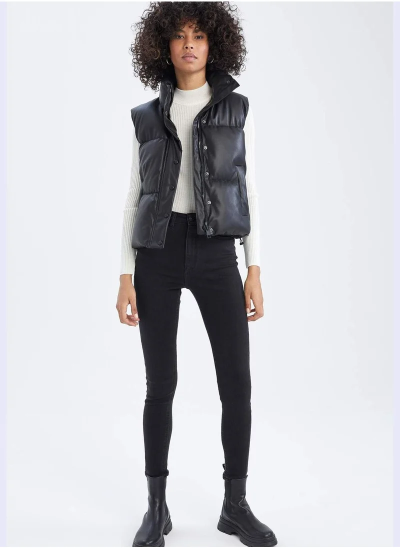 DeFacto Faux Leather Outer Wear Vest