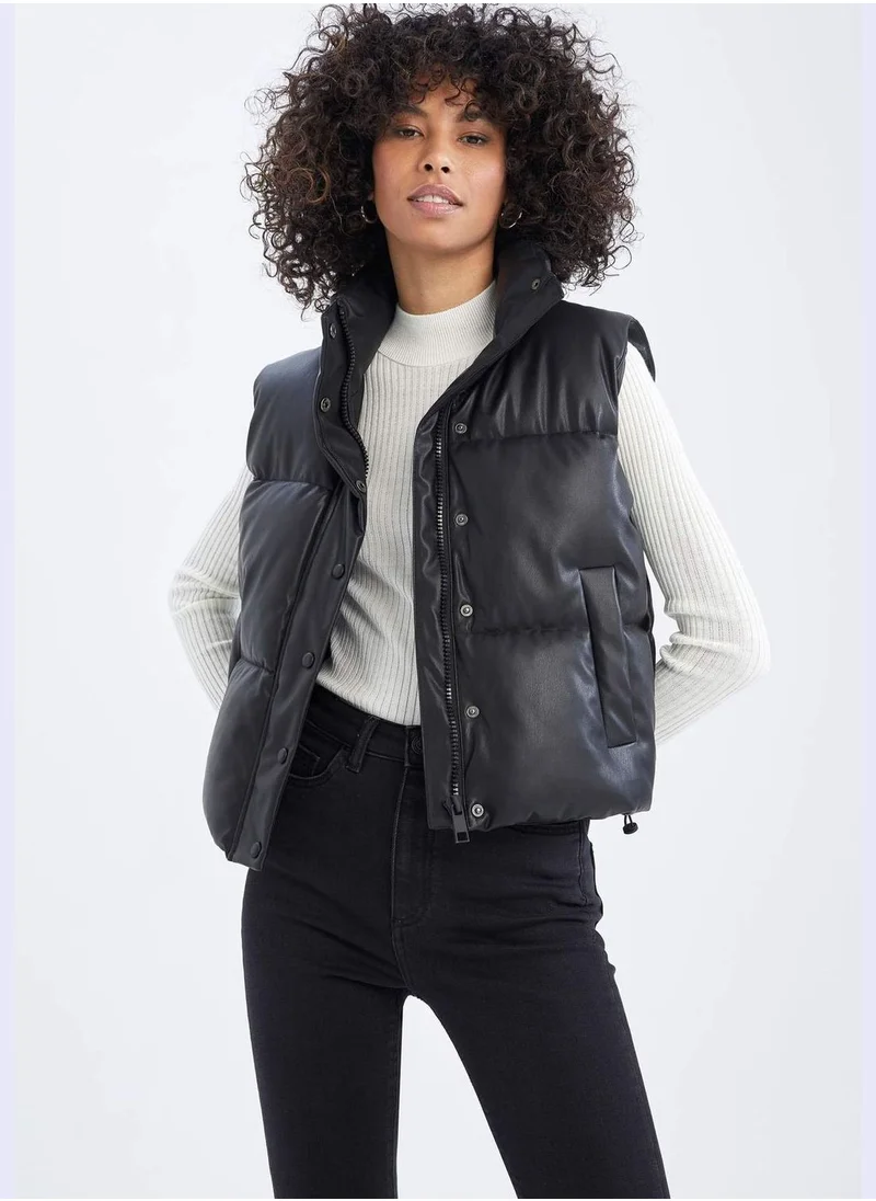 DeFacto Faux Leather Outer Wear Vest