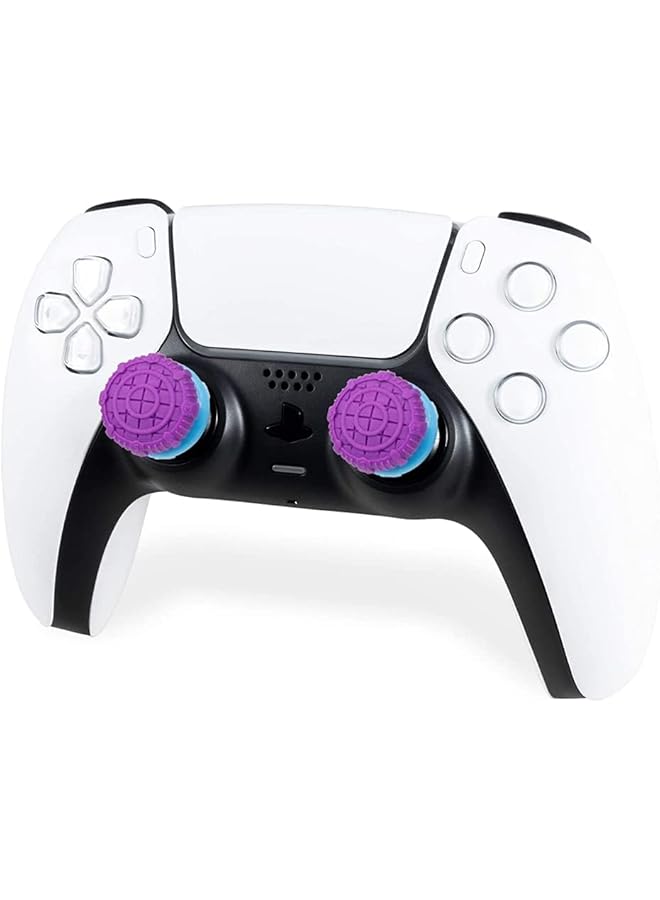 KASTWAVE Galaxy Purple For Playstation 4 (Ps4) And Playstation 5 (Ps5) Performance Thumbsticks Compatible Controller Grip Performance Galaxy Themed Thumbstick Covers (2 High Rise Convex Purple)  - Image 4