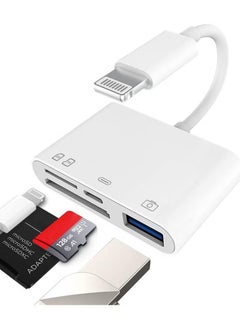 Camera Micro SD TF Memory Card Reader Lightning Male to USB3.0 Female Adapter OTG Cable for Apple iPhone 11 12 Mini max pro xs xr x se2 7 8plus Ipad air A Connector Flash Stick Drive Splitter
