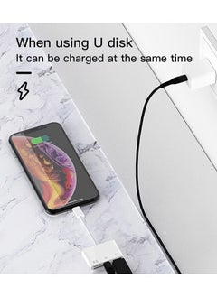 Generic Camera Micro SD TF Memory Card Reader Lightning Male to USB3.0 Female Adapter OTG Cable for Apple iPhone 11 12 Mini max pro xs xr x se2 7 8plus Ipad air A Connector Flash Stick Drive Splitter  - Image 5