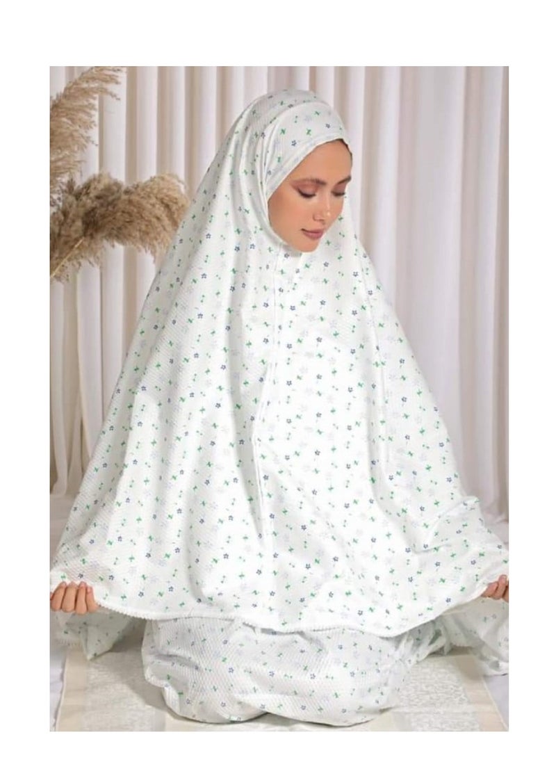 Generic - Women's prayer dress set, consisting of a maxi skirt with a hijab in various colors to renew and enhance the Islamic look - Image 1