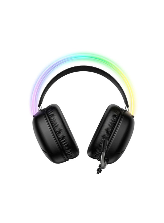 أونيكوما سماعة الألعاب السلكية Onikuma X33 RGB – إضاءة RGB، ميكروفون مزيل للضوضاء، اتصال Type-C - Image 3