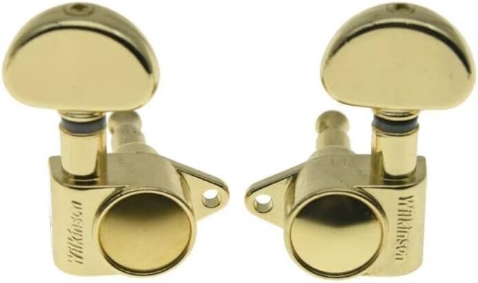 WILKINSON 3x3 ROTO Style Full Size Sealed Guitar Tuners Tuning Keys Pegs Guitar Machine Heads Fits USA Les Paul or Acoustic Guitars Gold - Image 4