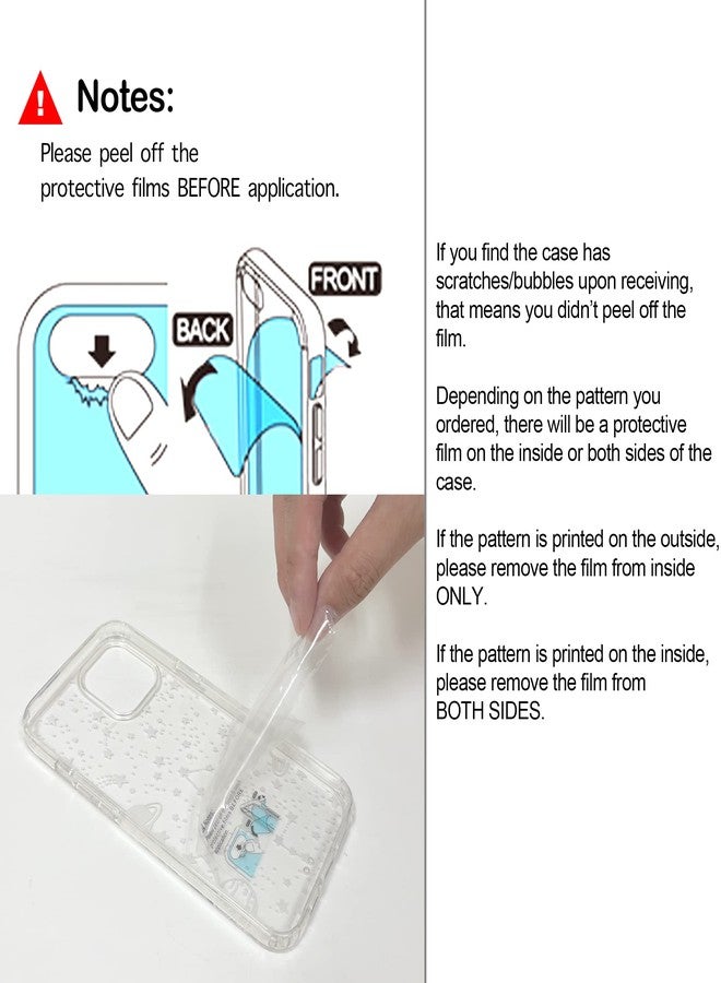RANZ Case for iPhone 15 Pro Max, Anti-Scratch Shockproof Series Clear Hard PC + TPU Bumper Protective Cover Case for iPhone 15 Pro Max (6.7") - White Lace Chrysanthemum - Image 2