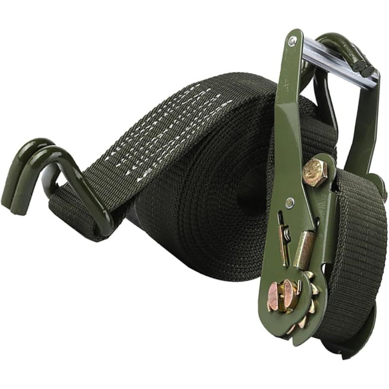 Heavy Duty 2 Inch Ratchet Tie Down Straps 6M 27000 Lbs Break Strength for Trucks Motorcycles Equipment - Image 1