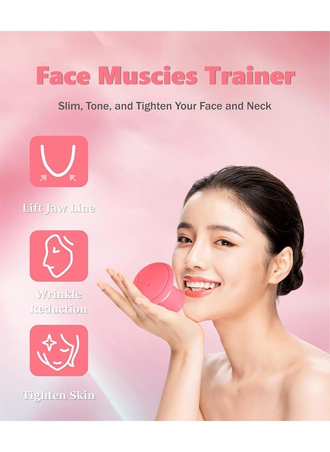 HY - 3 Pcs Face Exerciser, Facial Yoga for Skin Firming & Anti Wrinkle, Jaw Exerciser, Face Lifting V Shape Double Chin Exerciser, Face Slimmer Mouth Exercise Tool Breathing Exercise Device - Image 1