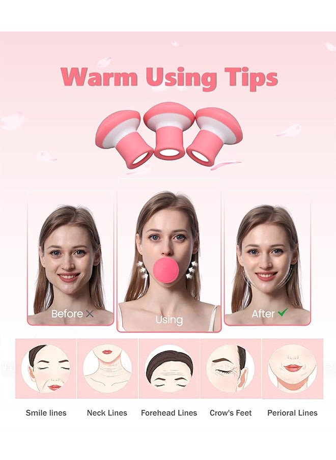 HY - 3 Pcs Face Exerciser, Facial Yoga for Skin Firming & Anti Wrinkle, Jaw Exerciser, Face Lifting V Shape Double Chin Exerciser, Face Slimmer Mouth Exercise Tool Breathing Exercise Device - Image 1