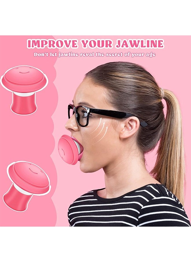 HY - 3 Pcs Face Exerciser, Facial Yoga for Skin Firming & Anti Wrinkle, Jaw Exerciser, Face Lifting V Shape Double Chin Exerciser, Face Slimmer Mouth Exercise Tool Breathing Exercise Device - Image 1