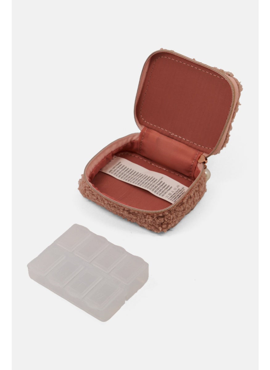 Posh  Pop FaurFux Pearls Pill Box, Pink  - Image 2