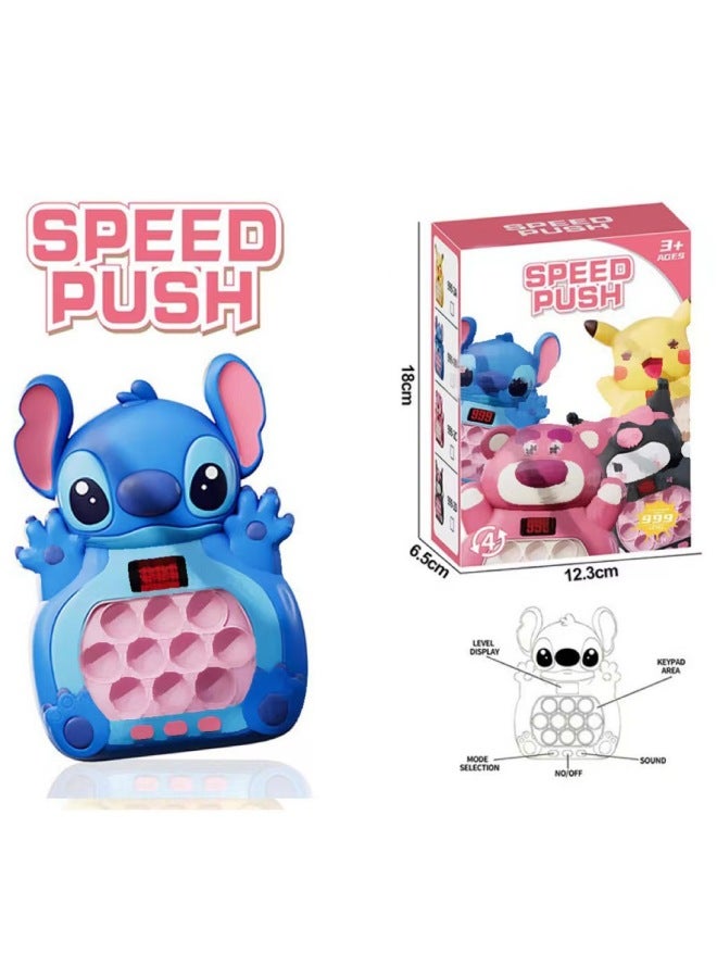 Speed Push Three-dimensional Hamster To Break Through The Game Machine To Decompress The Puzzle To Eliminate The Rodent Pioneer Educational Toys-Color:Rabbit Green Lcd Screen - Image 2