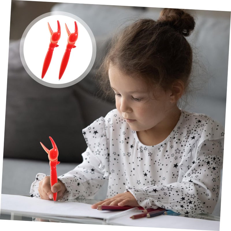 Crab Claw Ballpoint Pen Set Cute Plastic Ink Pens For Students Office Stress Relief - Image 5