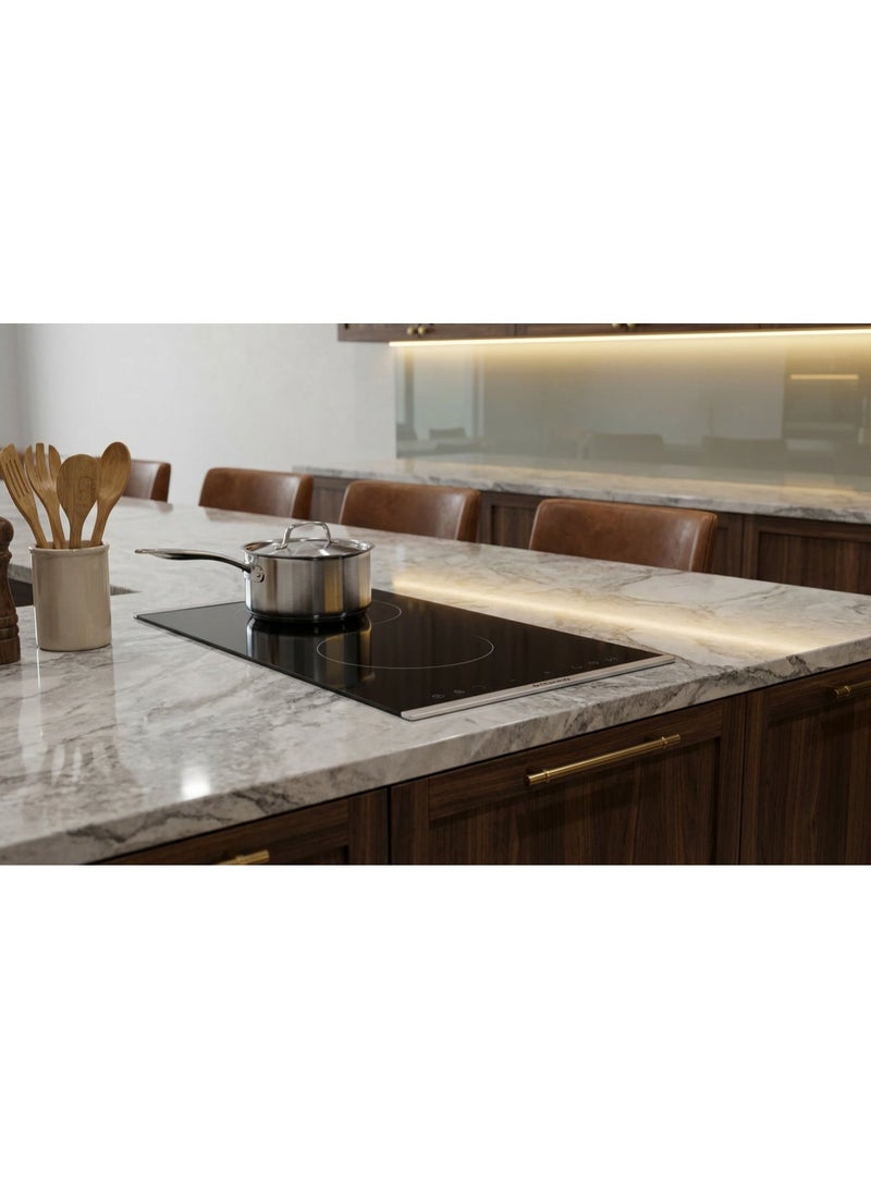 ستارواي ستاري وي 2 شعلة مسطح مدمج سيراميك مقاس 30*51 سم, قوة تحمل عالية, سطح زجاج مقاوم للبقع وسهل التنظيف, حماية تامة, تحكم باللمس,  9 مستويات للطاقة - Image 2