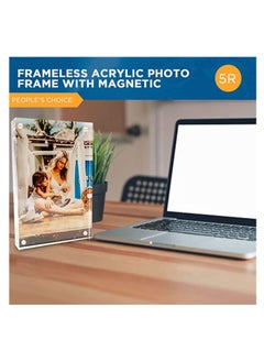 Creative Planet Creative Planet 5R Acrylic Photo Frame. An Elegant Picture Frame of High Clarity, Modern Stylish & Transparent. Organize and Protect Your Photos, Great Gift for Birthday, Girlfriend, Husband, Wife.  - Image 2