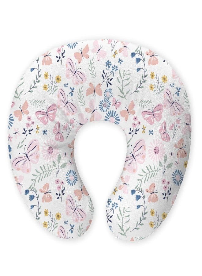haus & kinder Baby Feeding Pillow for New Born Baby, Breastfeeding & Nursing Pillow with Removable Cover, Infant Support Cushion for 0-24 Months, Tummy Time Pillow (Butterfly Garden) - Image 2