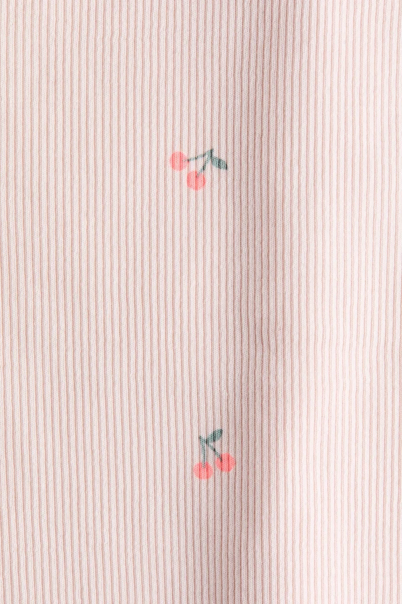 H&M Button-detail ribbed top