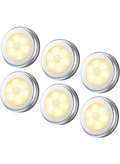 6-Piece Under Cabinet LED Lights with Sensor Warm White