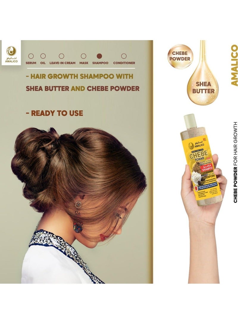 AMALICO Chebe Tchad Shampoo With Shea Butter 250 ml - Image 5