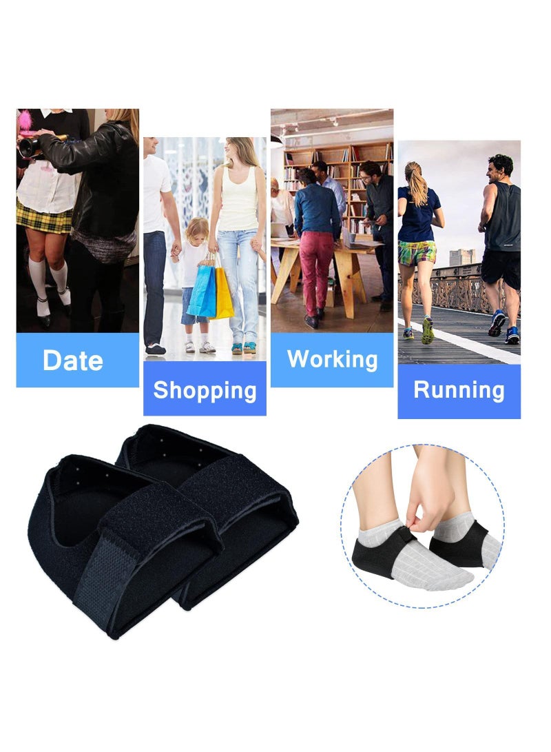 Sweet seven Premium Gel Heel Protectors for Plantar Fasciitis, Heel Pain Relief, Achilles Tendinitis, Dry Cracked Heels - Cushioned Heel Cups for Men & Women - Image 2