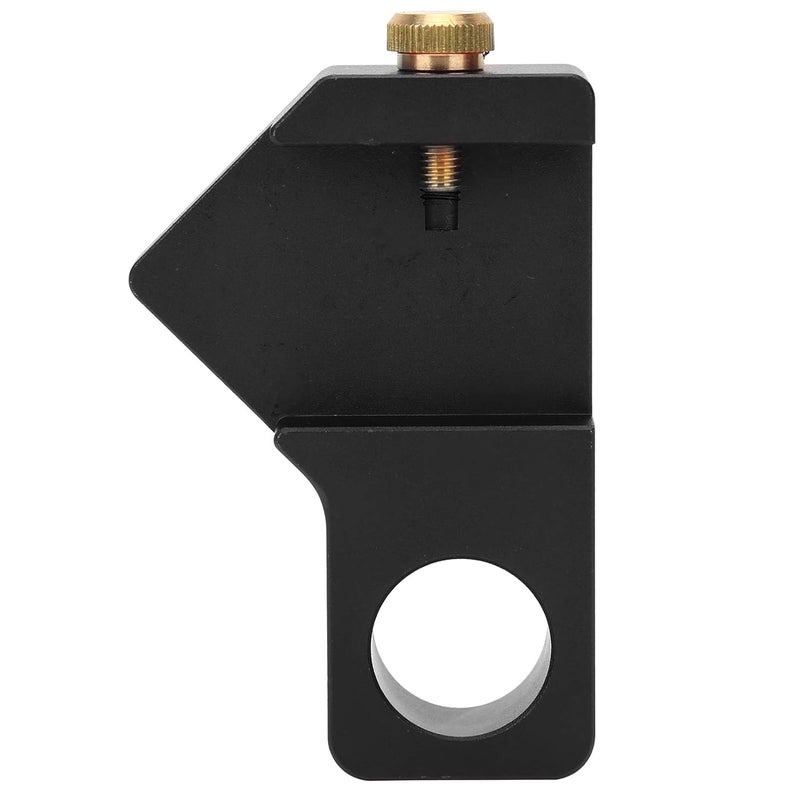 Woodworking Ruler Positioning Adjuster Scribing Locator General Purpose Limiter Fixing Block Aluminum Alloy Tool for Carpenters and DIY Woodworkers (Black) - Image 1