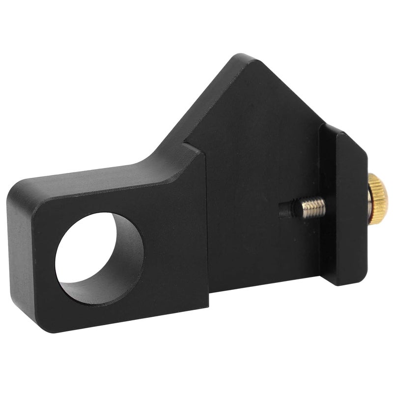 Woodworking Ruler Positioning Adjuster Scribing Locator General Purpose Limiter Fixing Block Aluminum Alloy Tool for Carpenters and DIY Woodworkers (Black) - Image 5