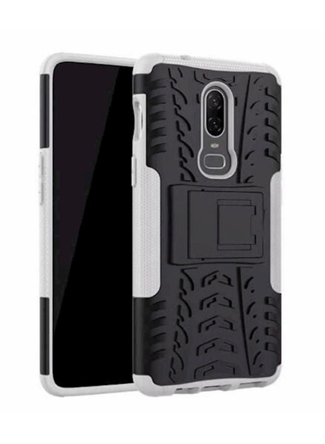 نيبمينينت غطاء حماية واق بمسند لهواتف ون بلس 6 أبيض/ أسود