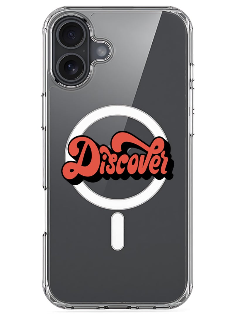 Theodor iPhone 16 Magsafe Magnetic Case Compatible with Wireless Charging, Shockproof Phone Bumper Cover - Discover-01 - Image 1