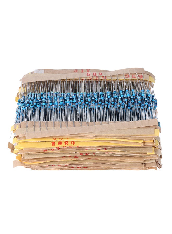 NIBEMINENT 100 Values Metal Film Resistors Assortment Kit Multicolor - Image 2