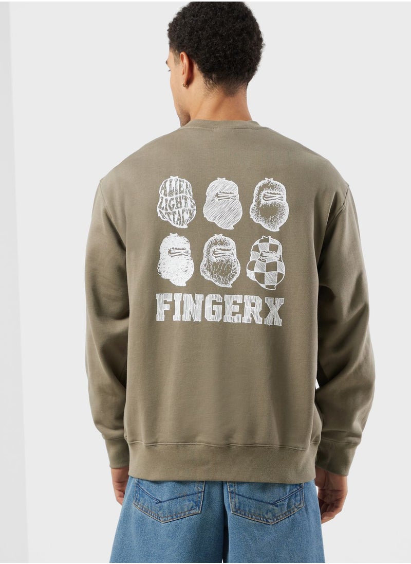 FINGERCROXX - Logo Sweatshirt - Image 1