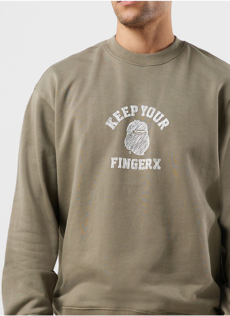FINGERCROXX - Logo Sweatshirt - Image 1