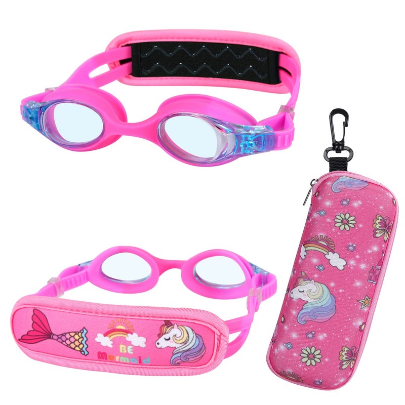 RUIGAO Kids Swim Goggles Age 2-6, Toddler Goggles No Hair Pull,UV Protection/Anti Fog/Padded HeadBand - Image 2