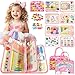 Aurasys Toddler Busy Board Montessori Toys for Girl Birthday GiftEducational Learning Sensory Busy Book Airplane Car Travel Activities Toy for GirlPink - Image 3