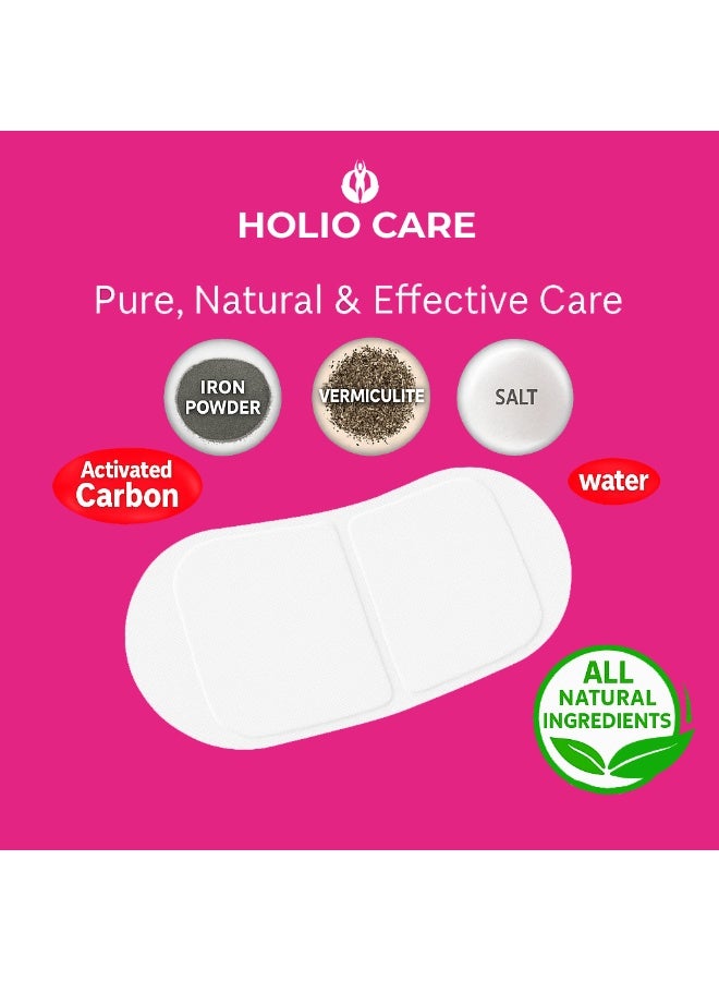 Holio Care Menstrual Heat Patches — Fast-Heating, Long-Lasting Warmth for Period Comfort | Up to 8–10 Hrs | 3 Discreet Adhesive Patches - Image 3