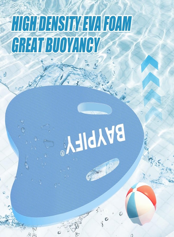 Baypify 2PCS Swimming Kickboard for Adults and Kids, Swim Training Aid Kick Board Pool Exercise Equipment with Hole Handle, Non-Spliced Molded EVA Foam Water Board(Blue) - Image 5